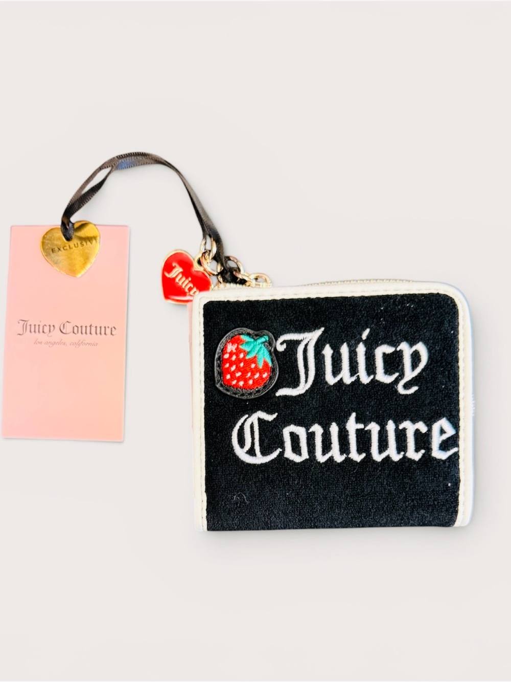 Juicy Couture Strawberry Patch Key & Card Holder  NWT